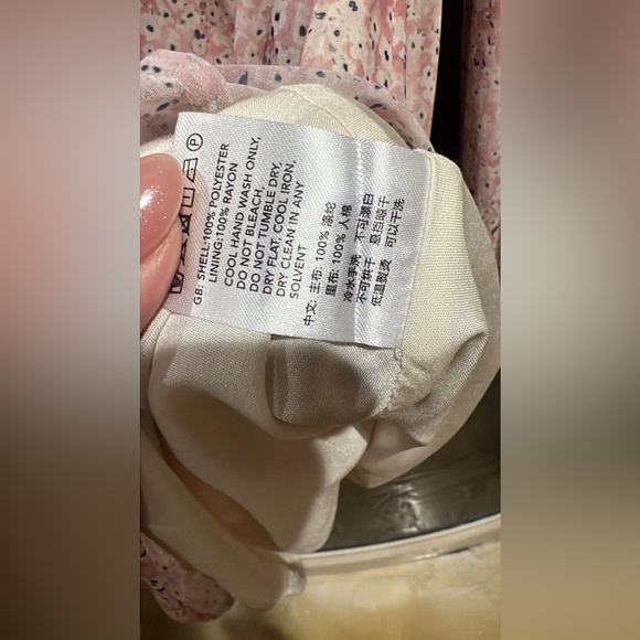 NWT By Malina Scandinavian fashion Elegant Pink Long Sleeve Dress|size L - Picture 8 of 12